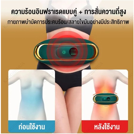 เครื่องนวดเอวและหน้าท้องนวดคอ-เครื่องนวดสลายไขมัน-กระชับสัดส่วนเก็บ-รหัส1442