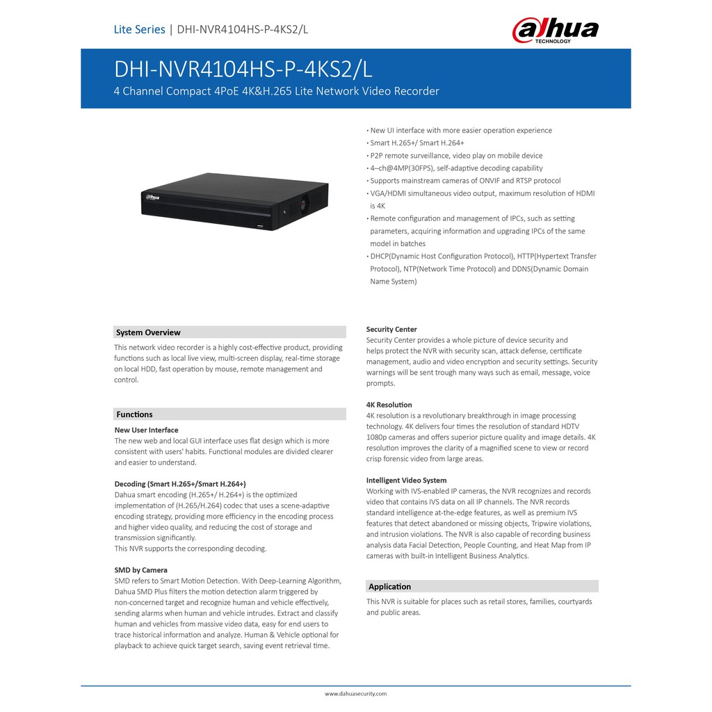 dahua-ชุดกล้องวงจรปิดip-2ล้านพิกเซล-4ตัว-บันทึกทั้งภาพและเสียง-รุ่นipc-hfw1230s-a-ระบบpoe-ไม่ต้องเดินสายไฟ-ติดตั้งง่าย