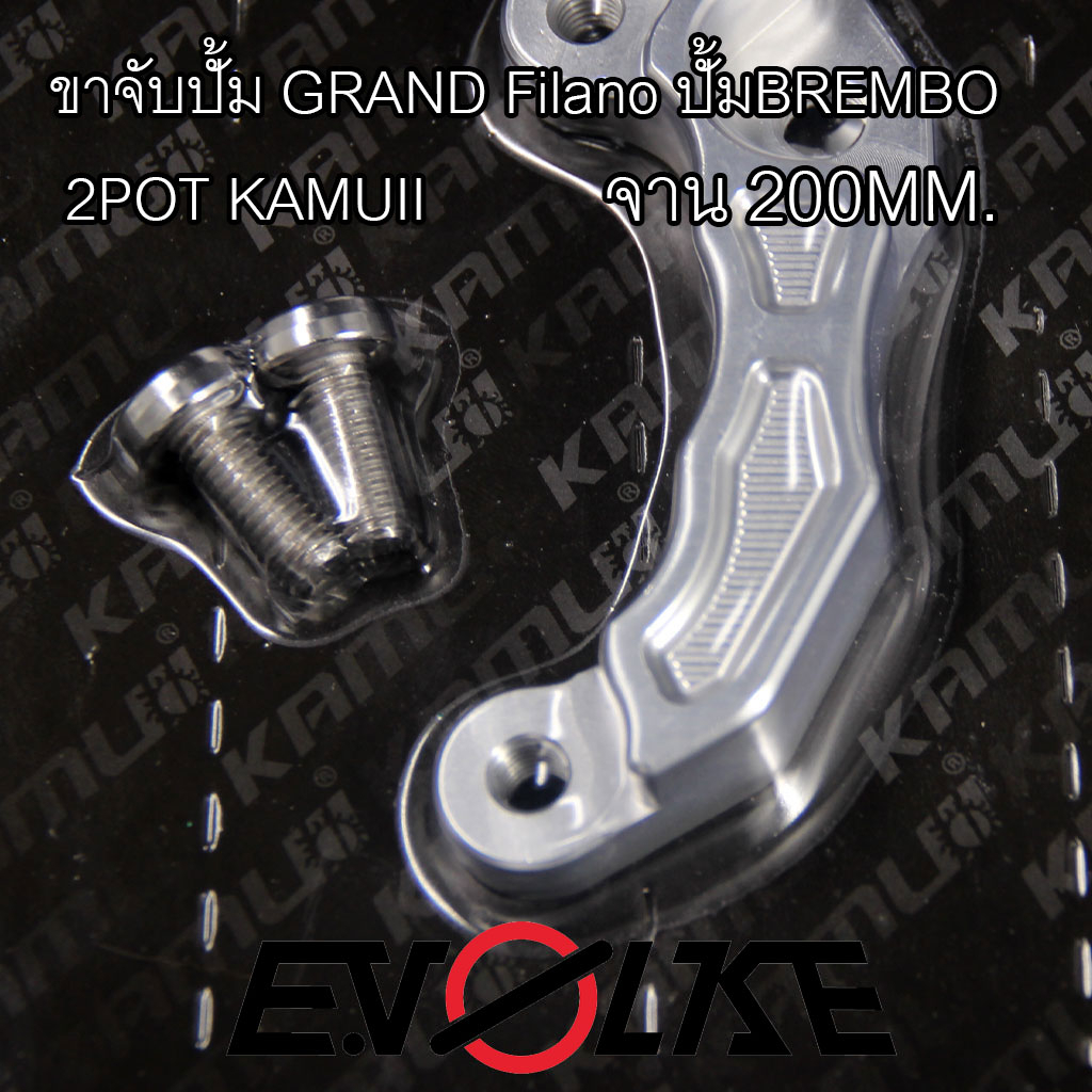 ขาจับปั้มgrand-filano-ปั้มbrembo-2pot-kamuii-ปั้มปักข้างโลโก้นูน-swits