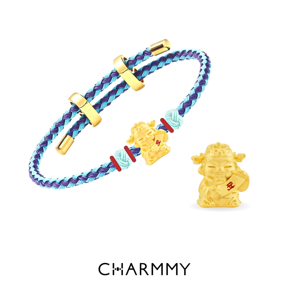 ภาพหน้าปกสินค้าCHARMMY Believe The God's Prayer ชาร์มเทพเจ้าไฉ่ซิงเอี้ย เทพเจ้าแห่งโชคลาภ ทองคำแท้ 99.9% (มีใบรับประกัน) จากร้าน charmmyjewelry บน Shopee