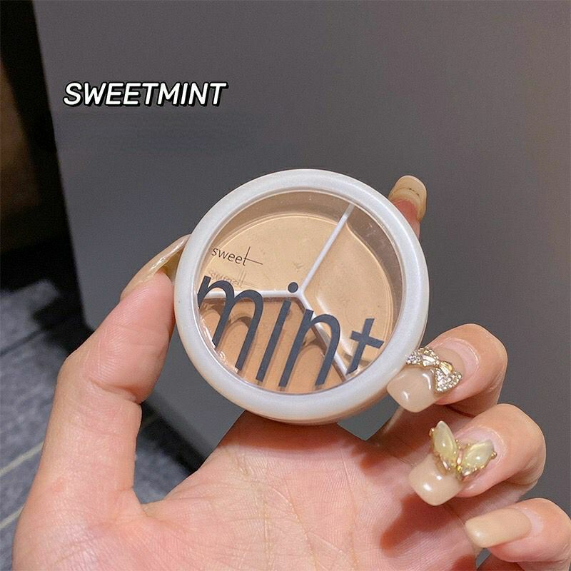 คอลซิลเลอร์-sweet-mint-ของแท้-ตลับเดียว-3-เฉดสี-ปกปิดดีเยี่ยม-กันน้ำกันเหงื่อ-รองพื้น-ใต้ตา-ปิดจุดด่างดำ