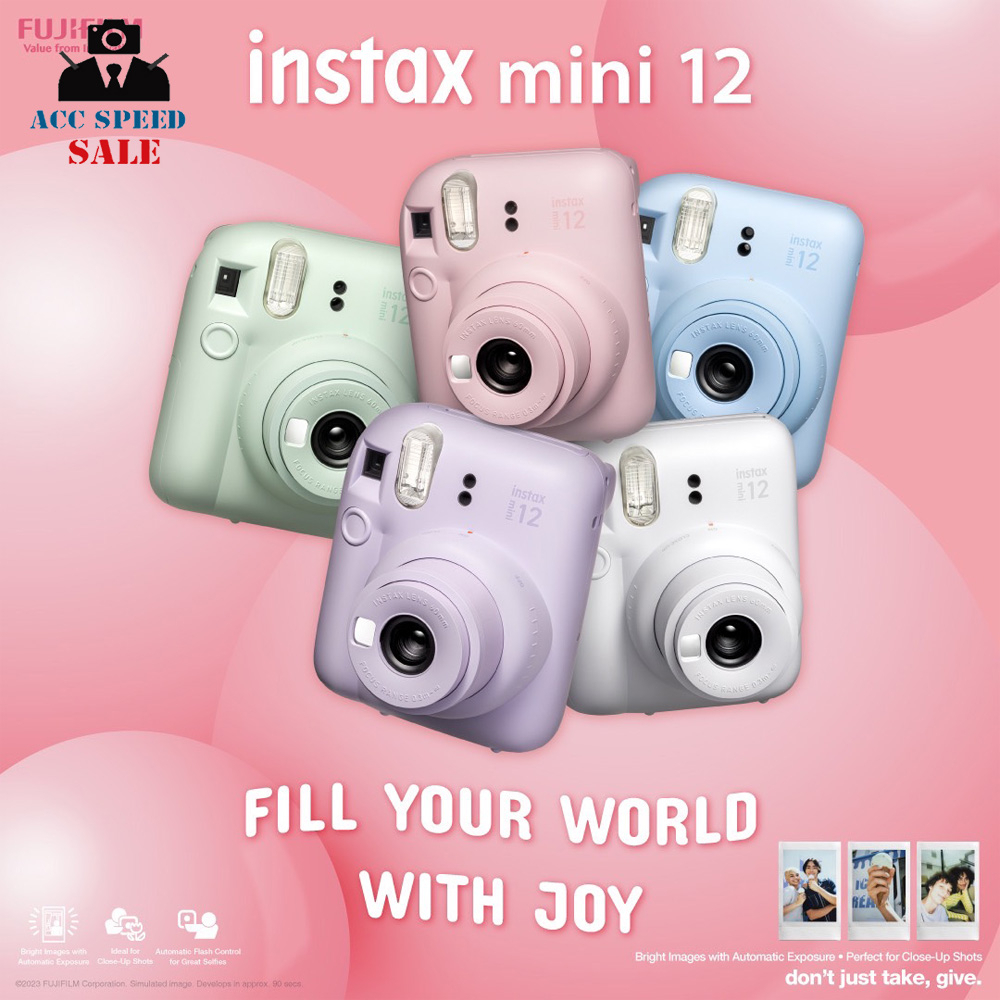 กล้อง-instax-mini-12-มี-5-สีพาสเทล-พร้อมส่ง-รับประกันศูนย์ฟูจิ-thailand