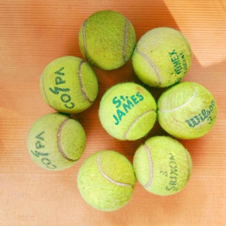 สินค้า ลูกบอลเทนนิส (สภาพ 30- 35%) ลูกเทนนิสมือสอง 💓ลูกเทนนิสฝึกซ้อม 🍭งานแบรนด์