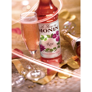(KoffeeHouse) น้ำเชื่อม MONIN กลิ่น “Rose” ไซรัปโมนิน ไซรัปดอกกุหลาบ Monin Rose Syrup บรรจุขวด 700 ml.
