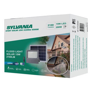 ่SYLAVNIA โคมไฟฟลัดไลท์โซล่าเซลล์ซีลวาเนีย รุ่น  START SOLAR พร้อมรีโมท ขนาด 200 วัตต์ 2100 ลูเมน 6500K  ไฟแสงอาทิตย์