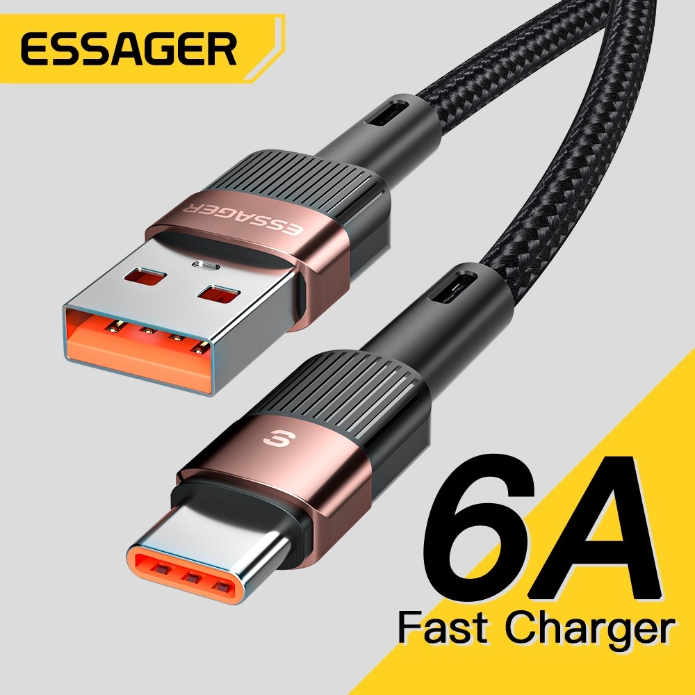 essager-6a-66w-usb-type-c-สายชาร์จเร็ว-สําหรับ-samsung-xiaomi-usb-type-c-ส่งด่วน1-2วัน