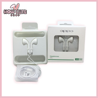 หูฟัง oppo แบบเอียบัด แท้ สายยาว1เมตร (Earbud) รุ่น MH133 [How cute shop]