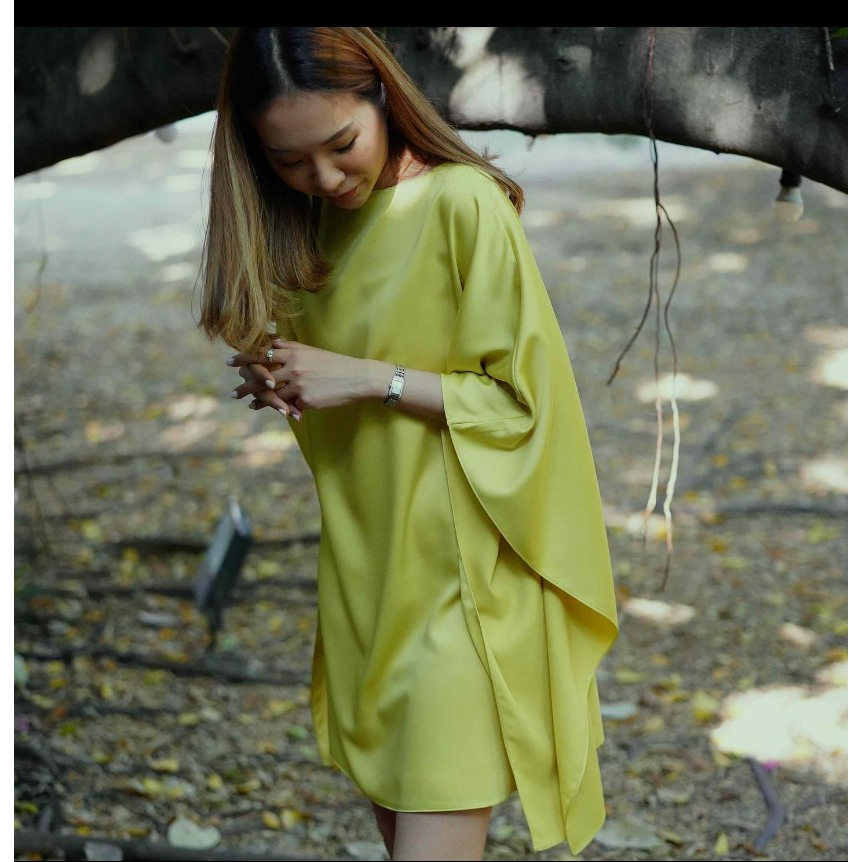 Sansha Satin Silk Feather Dress