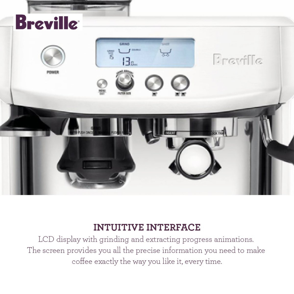 เครื่องชงกาแฟราคาพิเศษ-breville-รุ่น-bes878-สี-sea-salt