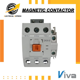 แมกเนติก คอนแทคเตอร์ (MAGNETIC AC CONTACTOR) รุ่น ZAC8-32 380VAC  3PHASE  32A  1NO1NC