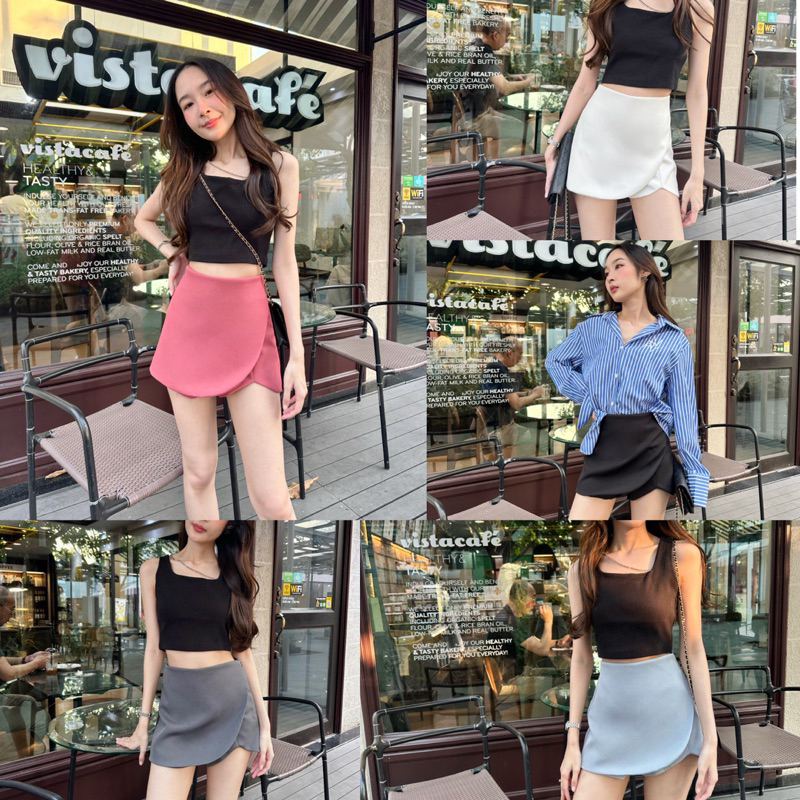 ภาพหน้าปกสินค้าCE00 tweety skirt - กระโปรงกางเกง จากร้าน taya.fabrique บน Shopee