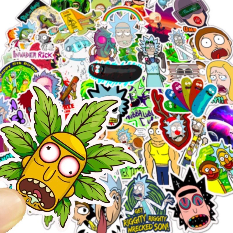 sticker-rick-349-สติ๊กเกอร์นักวิทยาศาสตร์-40-ชิ้น-กันน้ำ-สำหรับตกแต่ง-diy-สติ๊กเกอร์ติดเคสโทรศัพท์-กระเป๋า-สมุดไดอารี่