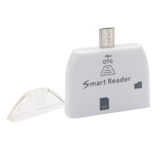 อะแดปเตอร์เครื่องอ่านสมาร์ทการ์ด Micro USB สำหรับสมาร์ทโฟน OTG