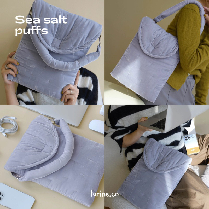 (พร้อมส่ง) sevencereal® Puffs laptop bag - กระเป๋าใส่ สำหรับ Laptop ...