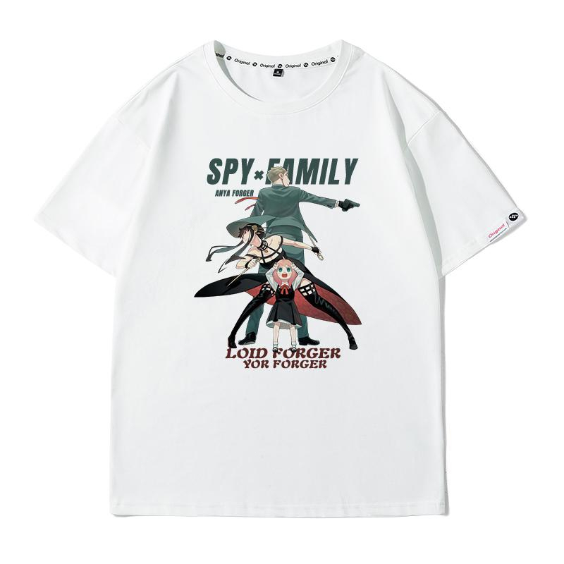 spy-family-เสื้อยืดการ์ตูนอะนิเมะเสื้อผ้า-lloyd-fudge-ania-yor-briar-ครอบครัวสามชุดคู่แขนสั้น-ins