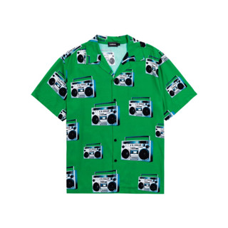 CARNIVAL CNVFW22HW001GR/14 FW22 BOOMBOX HAWAII SHIRT GREEN