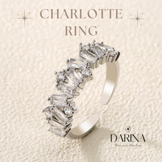 Charlotte Ring แหวน Darina Jewelry DRR0001 ✨พร้อมกล่องเครื่องประดับ เขียนการ์ดได้