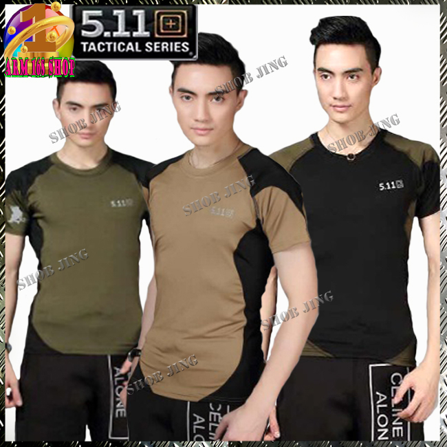 เสื้อคอกลมคอมแบท5-11-tactical-เสื้อยืดคอกลมสไตล์เกาหลีผ้านุ่มใส่สบาย-5-11-tactical-t-shirts-เสื้อยืดแฟชั่นคอกลมผ้านิ่มดี