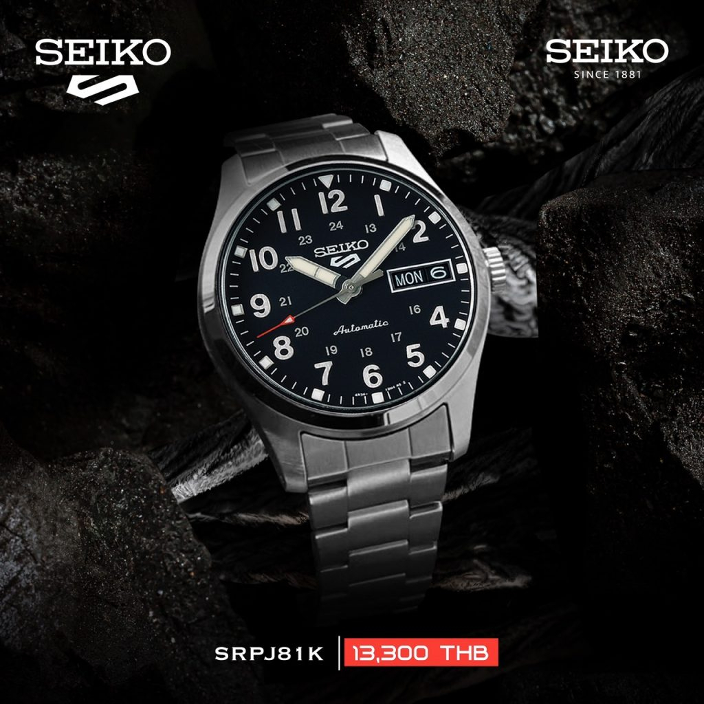 seiko-ไซโก-นาฬิกาผู้ชาย-new-seiko-5-sports-field-mid-size-sports-srpj81k-ระบบอัตโนมัติ-ขนาดตัวเรือน-36-37-มม