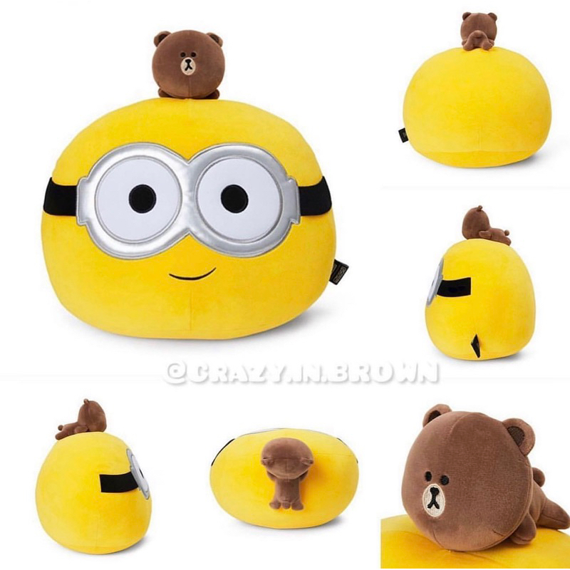 หมอนใบใหญ่-หมีบราวน์มินเนี่ยน-brown-minion-collection