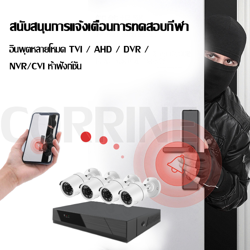 fofu-ชุดกล้องวงจรปิด-4mp-kit-4ch-fhd-1080p-cctv-4-ล้านพิกเซล-ระบบ-ahd-กล้องวงจรปิด-แถมอุปกรณ์ติดตั้ง