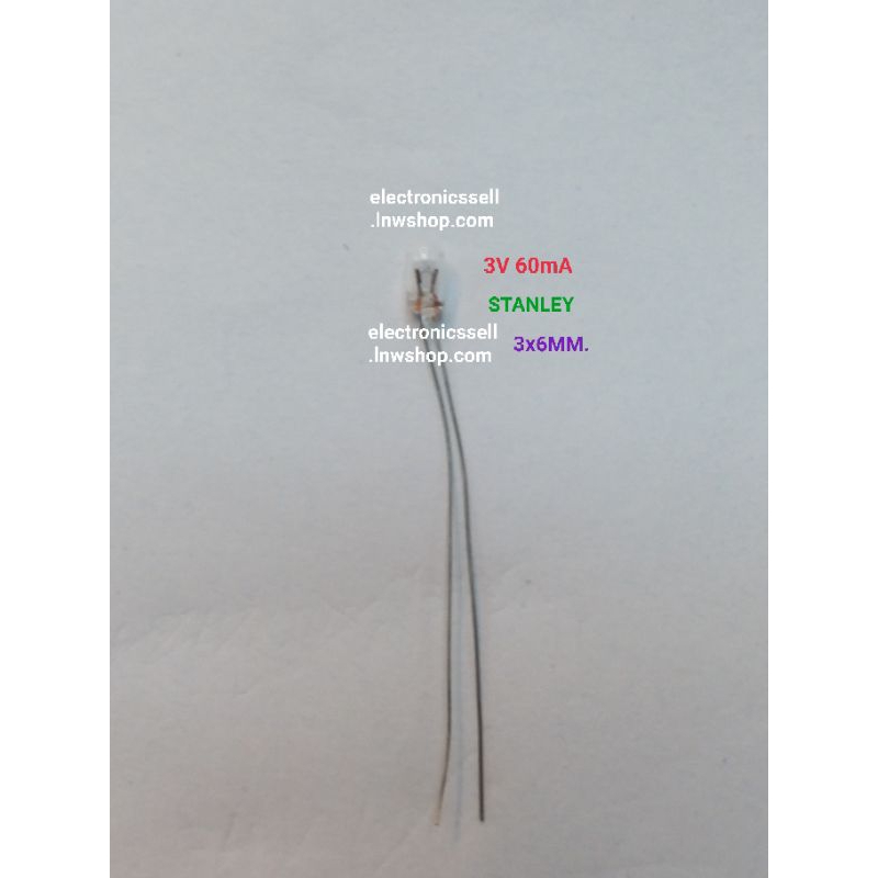 หลอดไฟ3v-60ma-หลอดไฟ3มม-10pcs-10ตัว-lamp-tube-หลอดไฟ-3v-60ma-วิทยุ-ขนาด-3mm-แสงสีทอง-ขาย-ยี่ห้อ-stanley-ราคา-หน่วย-บาท