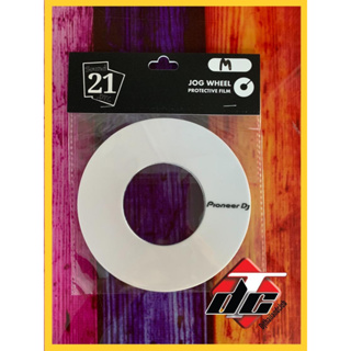 สีขาว dj Size " M " สติกเกอร์ในSkin jog wheel protective film Pioneer dj สีขาว กันรอยเครื่อง ddj sr1,2 ddj rr ddj sx1,2,