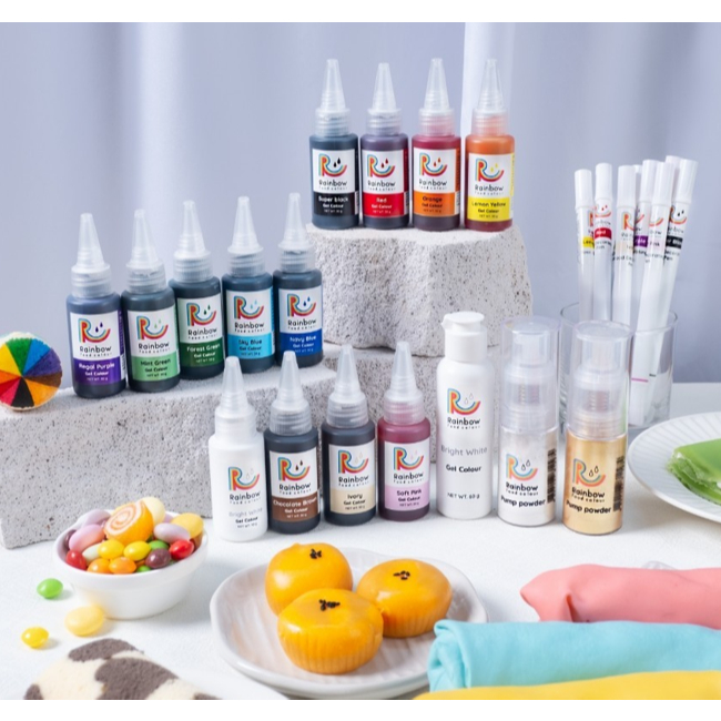 Rainbow Gel Food Color สีผสมอาหารแบบเจล มีหลายสี ขนาด 30g. | Shopee Thailand