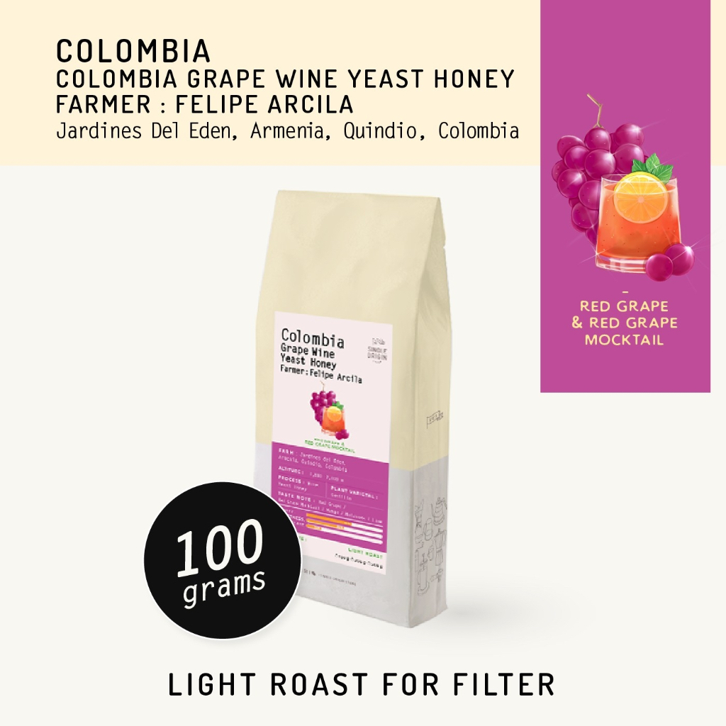Colombia Grape Wine Yeast Honey (Specialty Coffee) Shopee Thailand