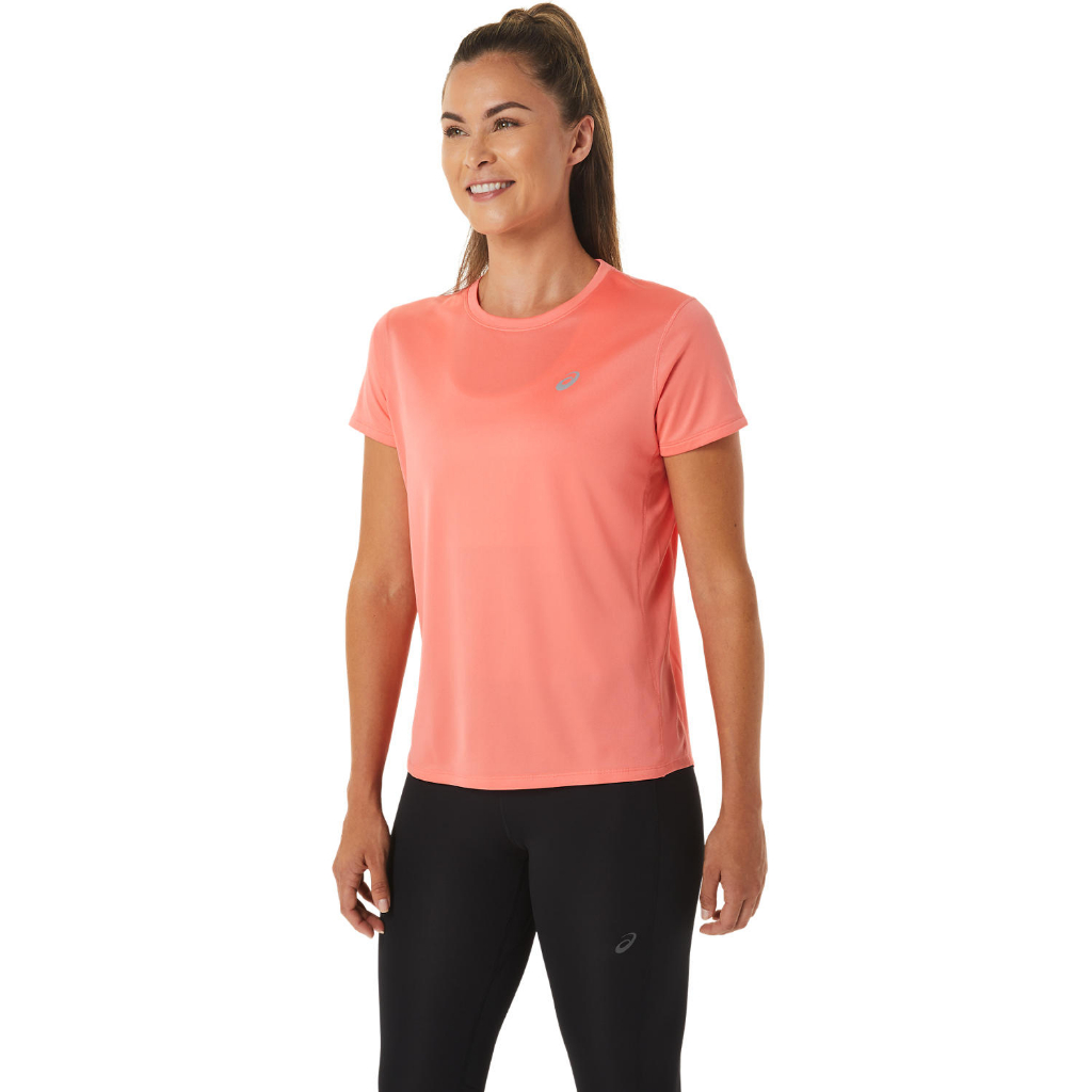 asics-silver-ss-top-women-running-ผู้หญิง-เสื้อคอกลม-ของแท้-papaya