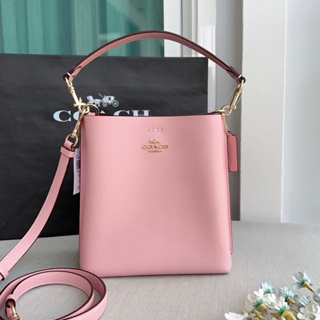 🎀 (สด-ผ่อน) กระเป๋าสีชมพู CF433 bucket 8 นิ้ว Coach Mollie Bucket Bag 22