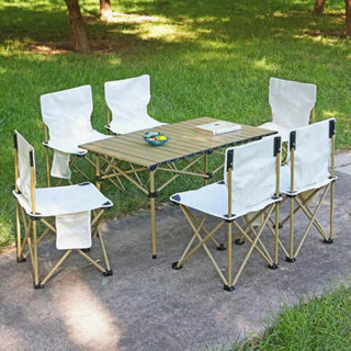 เก้าอี้แคมป์ปิ้งโต๊ะพับได้ โต๊ะพับแคมป์ปิ้ง Folding table แบบพกพา อลูมิเนียม กลางแจ้ง ในร่ม แคมป์ปิ้งปิกนิก พกพาสะดวก