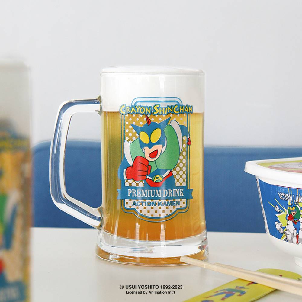 พร้อมส่ง-action-kamen-beer-glass-400ml-แก้วเบียร์