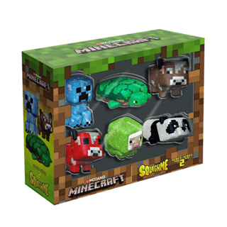 (ของแท้100%) Minecraft SquishMe Series 2 Collectors Box