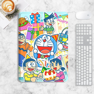 Doraemon เคส iPad air 4/5 mini1/2/3/4/5/6 เคสไอแพด 10.2 gen 7/8/9 gen10 เคสซิลิโคน มีที่ใส่ปากกา 2022 pro11 case