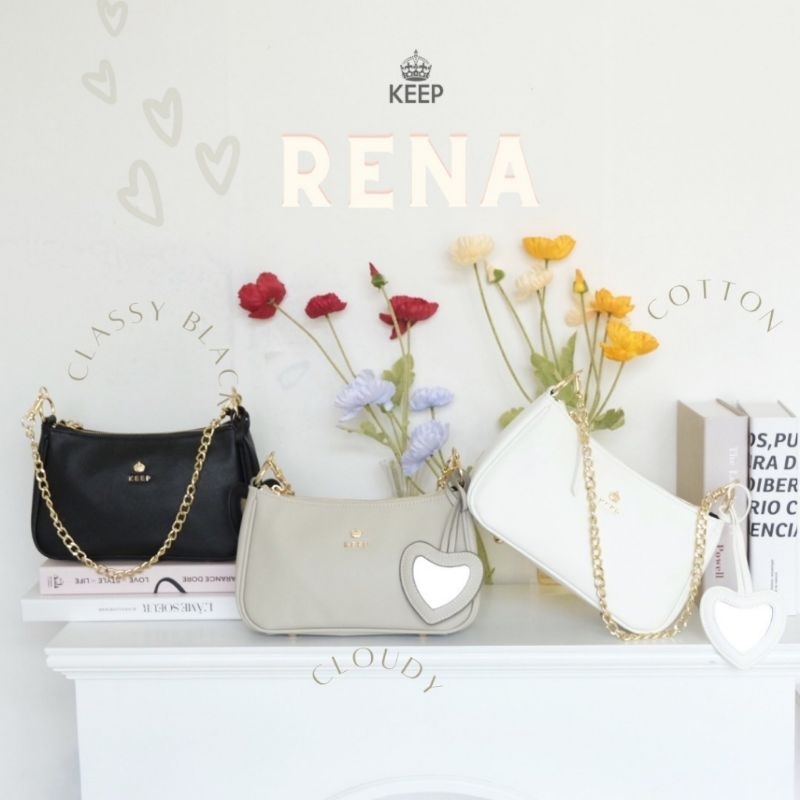 รุ่นขายดี-แนะนำ-keep-rena-bag-กระเป๋าสะพายข้างน้ำหนักเบา-จุของครบแน่นอน-ของแท้-100