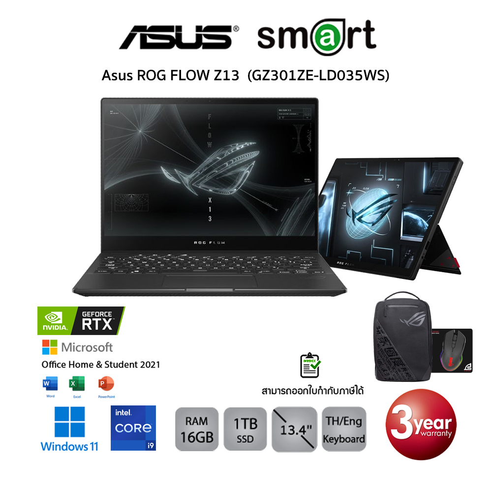 us ROG Flow Z13 GZ301ZELD035WS i912900H/16GB/1TB/RTX3050Ti/13.4/Win11