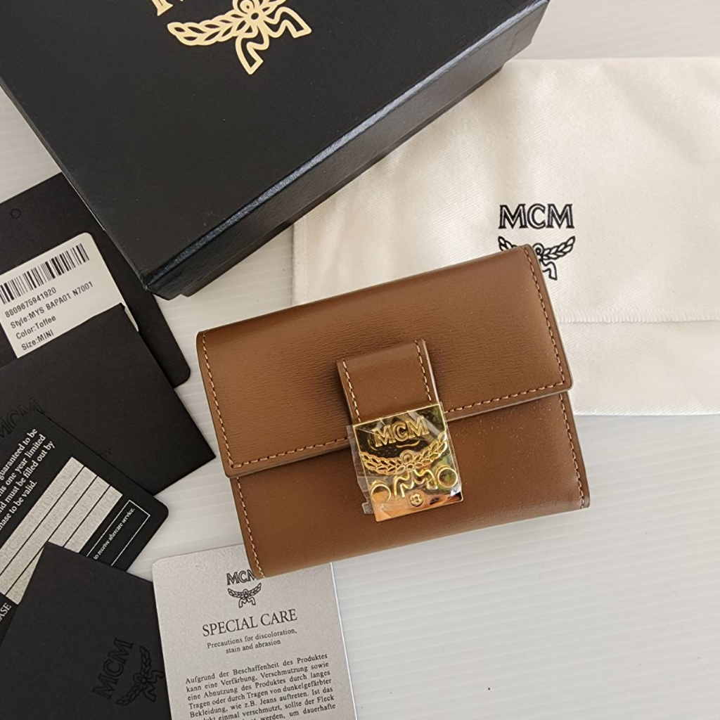 Mcm Tracy Trifold Wallet in Spanish Leather Shopee Thailand