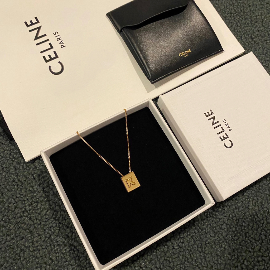 Celine alphabet shop necklace k