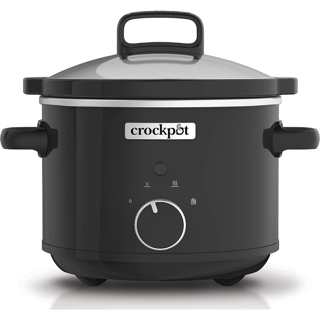 หม้อตุ๋นขนาดเล็กนำเข้าจากอังกฤษ-crockpot-slow-cooker-removable-easy-clean-ceramic-bowl-2-4-l-1-2-people-220v-uk-import