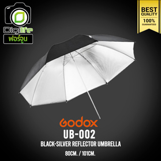 Godox Umbrella UB-002 - Black &amp; Silver Reflector 84cm./ 101cm. ร่มสะท้อน เงิน-ดำ