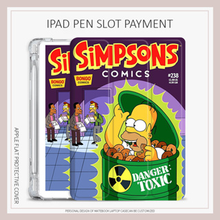 Simpsons เคสไอเเพด air4/5 mini1/2/3/4/5/6 เคส iPad 10.2 gen 7 8 9 gen10 case iPad pro11 2022 animation พร้อมถาดใส่ปากกา