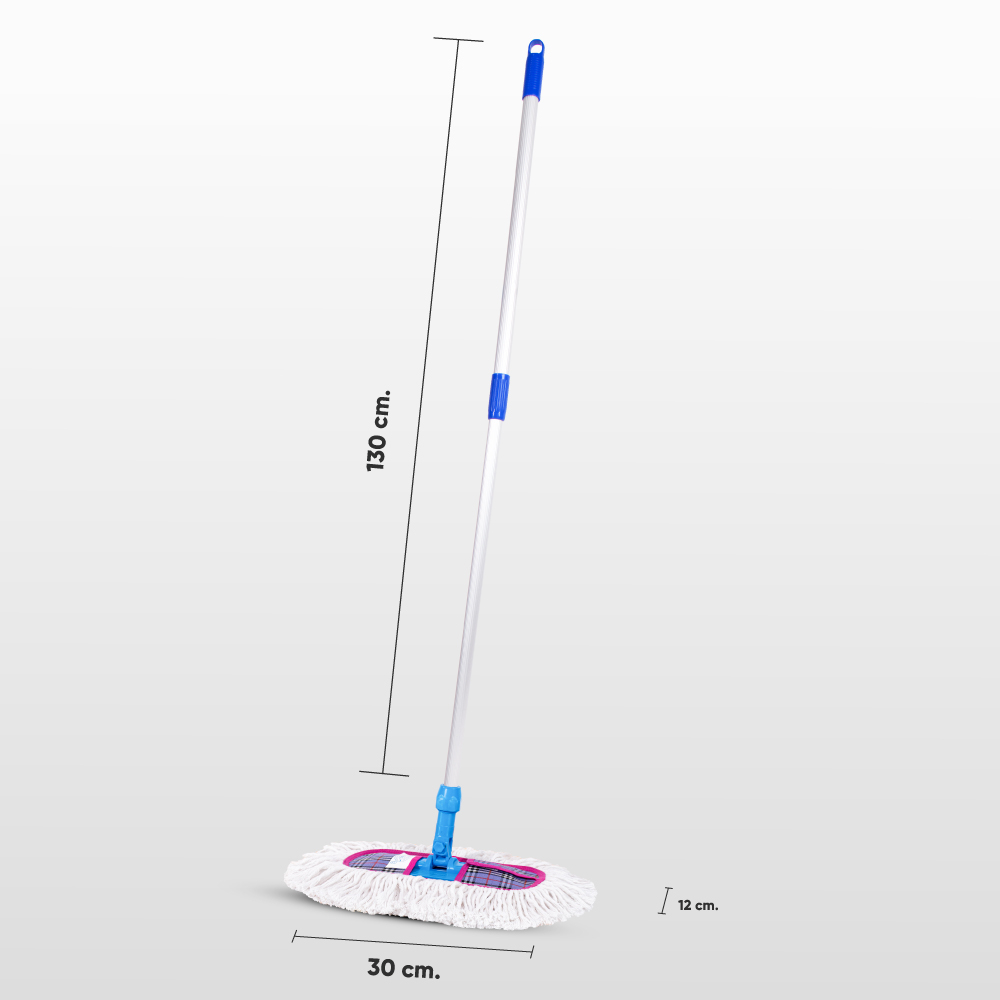 ไม้ถูพื้น-ม็อปดันฝุ่น-12-นิ้ว-ด้ามสไลด์ชุดพร้อมใช้งาน