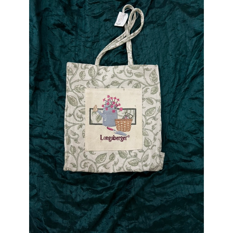 กระเป๋าถือ ผ้าแคนวาส Longaberger made in usa Shopee Thailand