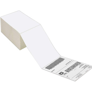 สติกเกอร์บาร์โค้ด [150*100 5000 แผ่น ถูกสุดในไทย] ส่ง 28บ Printer Thermal Label Sticker กระดาษความร้อน ปริ้นใบปะหน้า