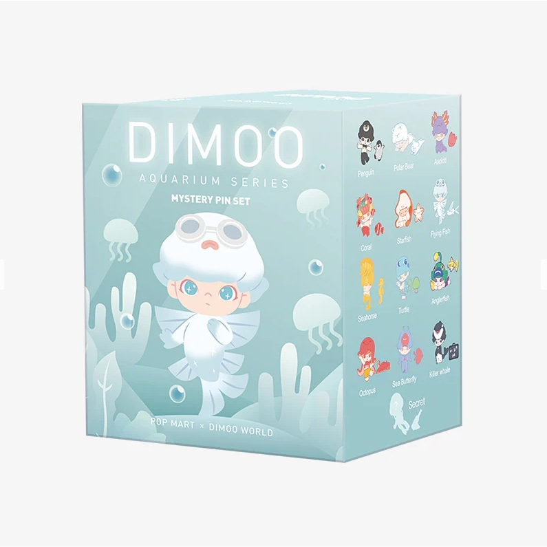 DIMOO Aquarium Series Mystery pin set (Axoloti) | Shopee Thailand