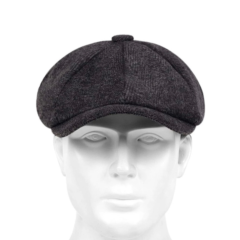 newsboy-hat-หมวกนิวส์บอย-ลายก้างปลา