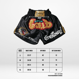 ภาพขนาดย่อของภาพหน้าปกสินค้าRolling Loud x Buakaw Flight club Thai Boxing Shorts โรลลิ่ง ลาวน์ x บัวขาว กางเกงมวย จากร้าน rollingloudth บน Shopee ภาพที่ 6