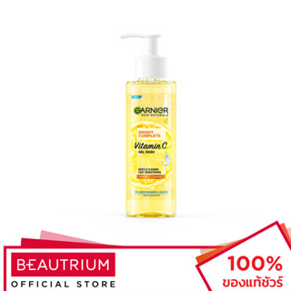 GARNIER Skin Naturals Bright Complete Vitamin C Gel Wash ผลิตภัณฑ์ทำความสะอาดผิวหน้า 120ml