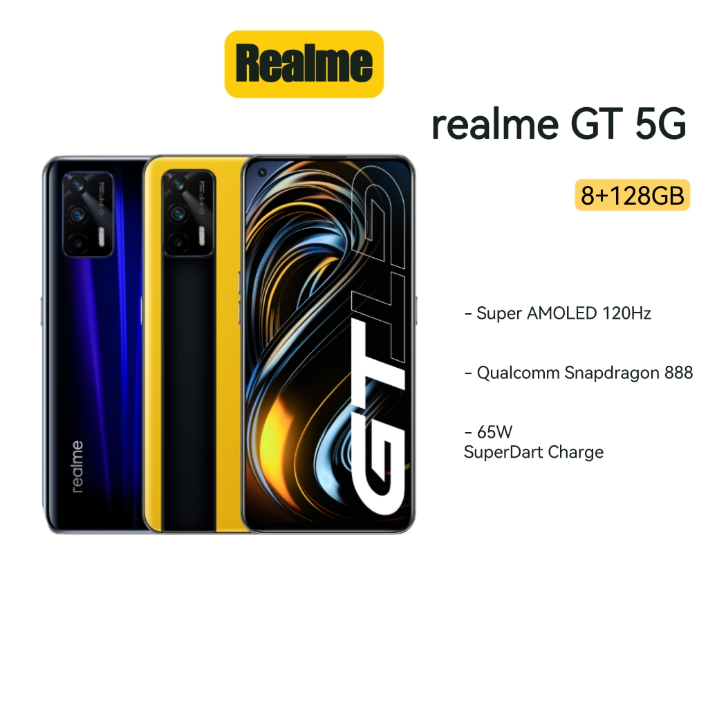Realme GT 5G (8+128GB) Snapdragon 888 5G Processor,65W Super Dart ...